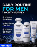 De-Tan Brightening Body Wash + FREE Instant De-Tan Peel Shot + Underarm Roll On