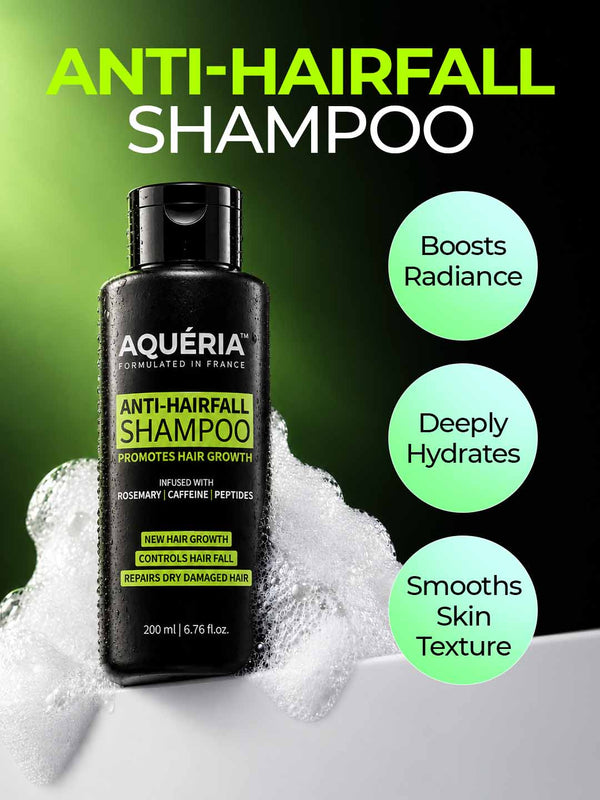 Anti-Hairfall Shampoo with Rosemary, Caffeine & Peptides