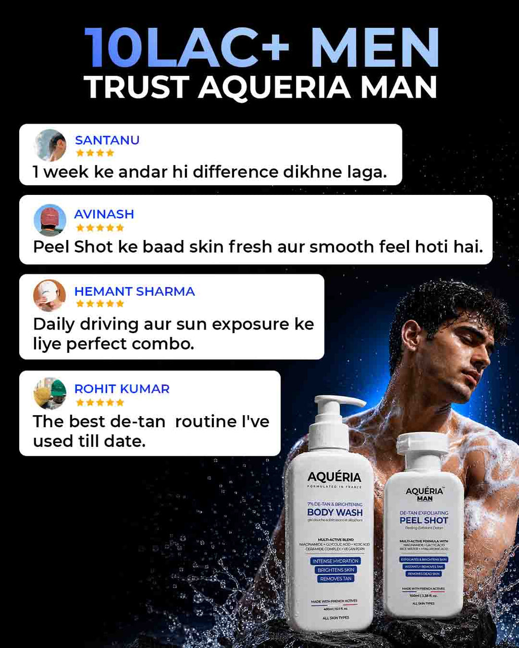 De-Tan Brightening Body Wash + FREE Instant De-Tan Peel Shot