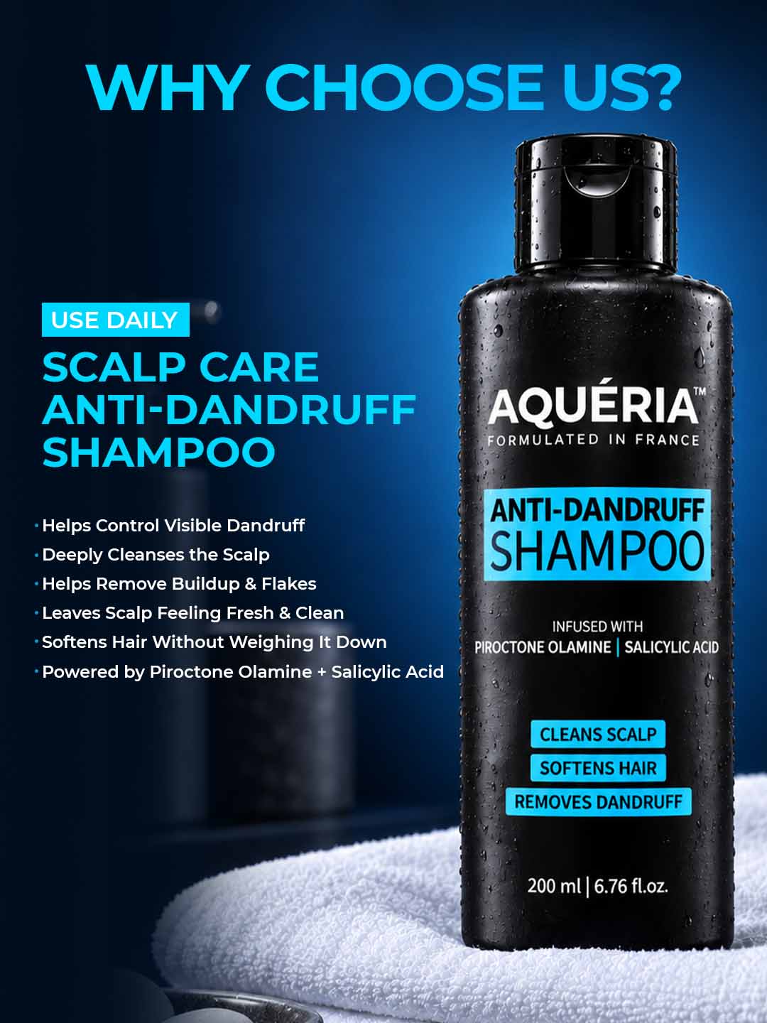 Anti-Dandruff Shampoo with Piroctone Olamine & Salicylic Acid