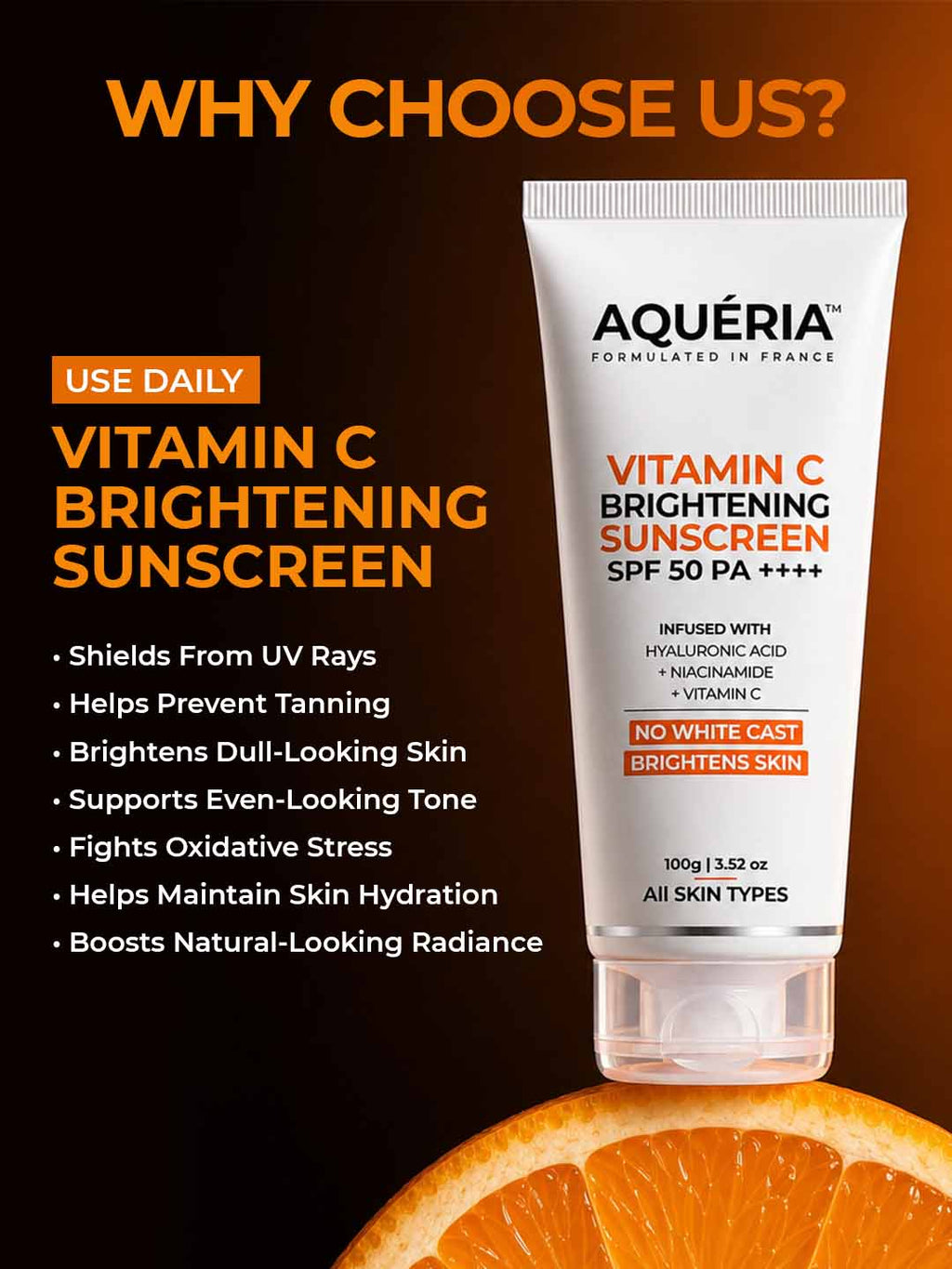 3-in-1 Super Bright Detan Sunscreen SPF 50 PA++++ with Niacinamide, Hyaluronic Acid & Vitamin C | Serum + Moisturizer + Sunscreen
