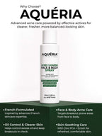 Body Acne Spray with Salicylic Acid, Benzoyl Peroxide & Zinc PCA | For Back & Body Breakouts | Fast-Drying 360° Spray
