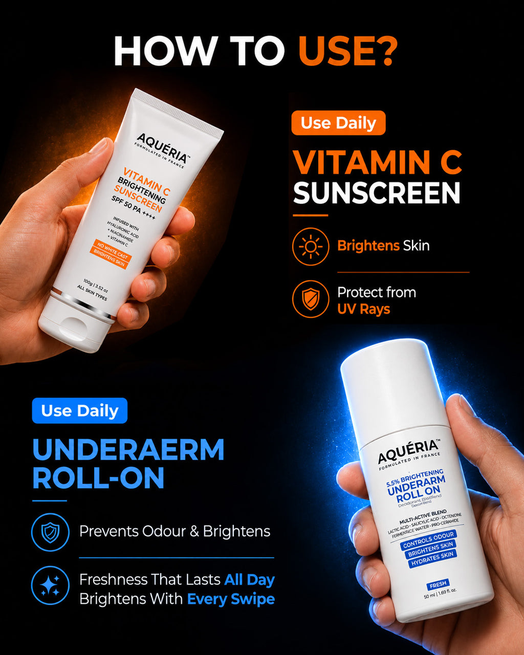 10 Products Men's Essential Kit – Face Wash + Lip Balm + Brightening Roll-On + Sunscreen (1 Year Stock)