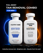 De-Tan Brightening 200ML Body Wash + De-Tan Vitamin C 200ML Face Wash (Total 400ML Combo)