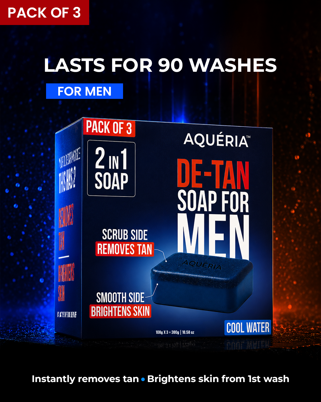 De-Tan Soap for Men Pack of 3