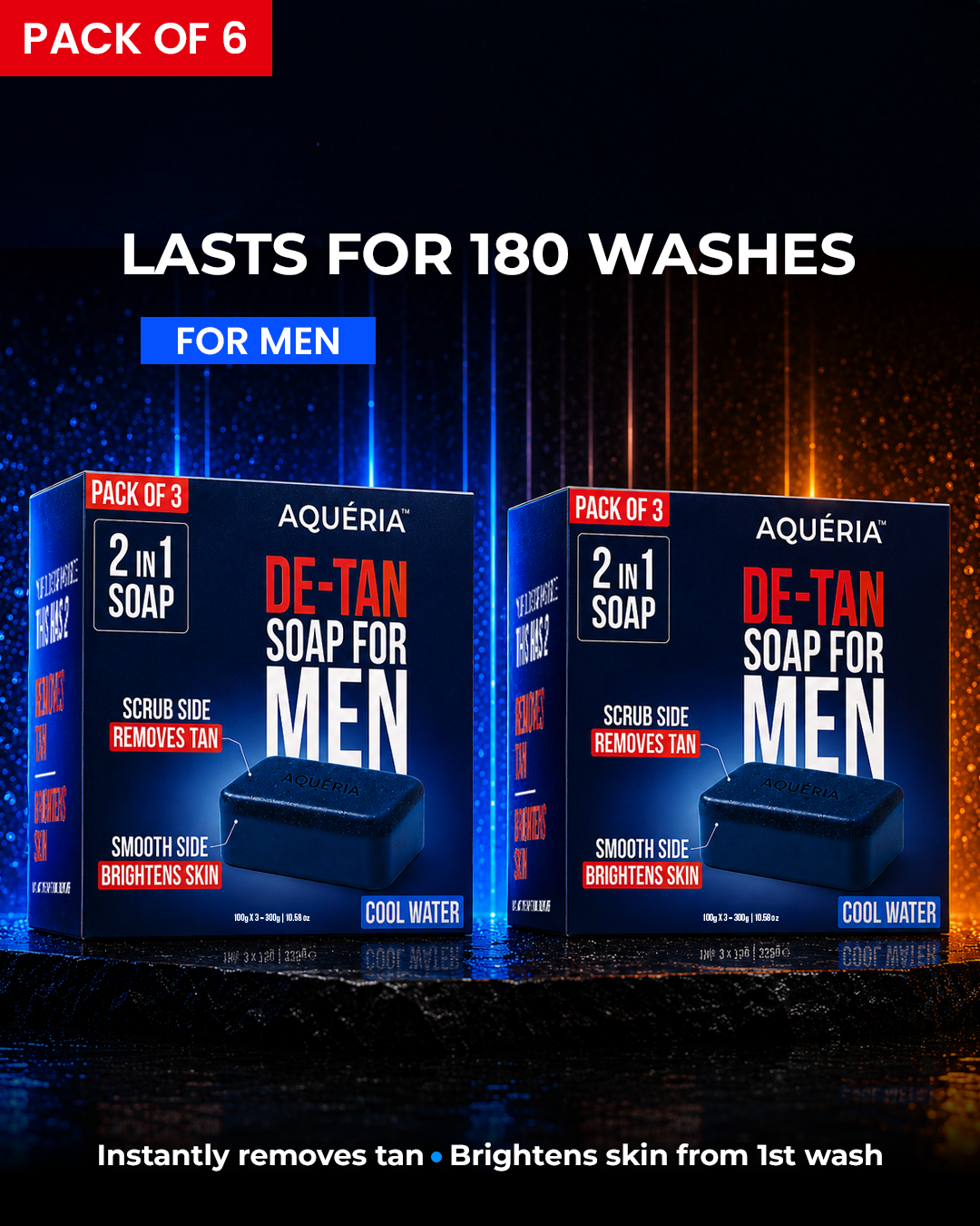De-Tan Soap for Men Pack of 3