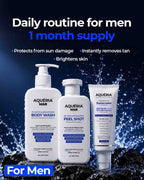 De-Tan Brightening Body Wash + FREE Instant De-Tan Peel Shot + Brightening Sunscreen SPF 50 PA++++