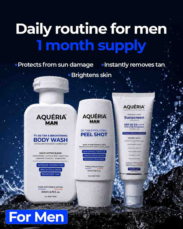 De-Tan Brightening Body Wash + FREE Instant De-Tan Peel Shot + Brightening Sunscreen SPF 50 PA++++