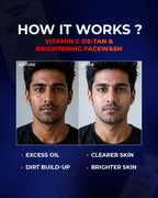 De-Tan Brightening 200ML Body Wash + De-Tan Vitamin C 200ML Face Wash (Total 400ML Combo)