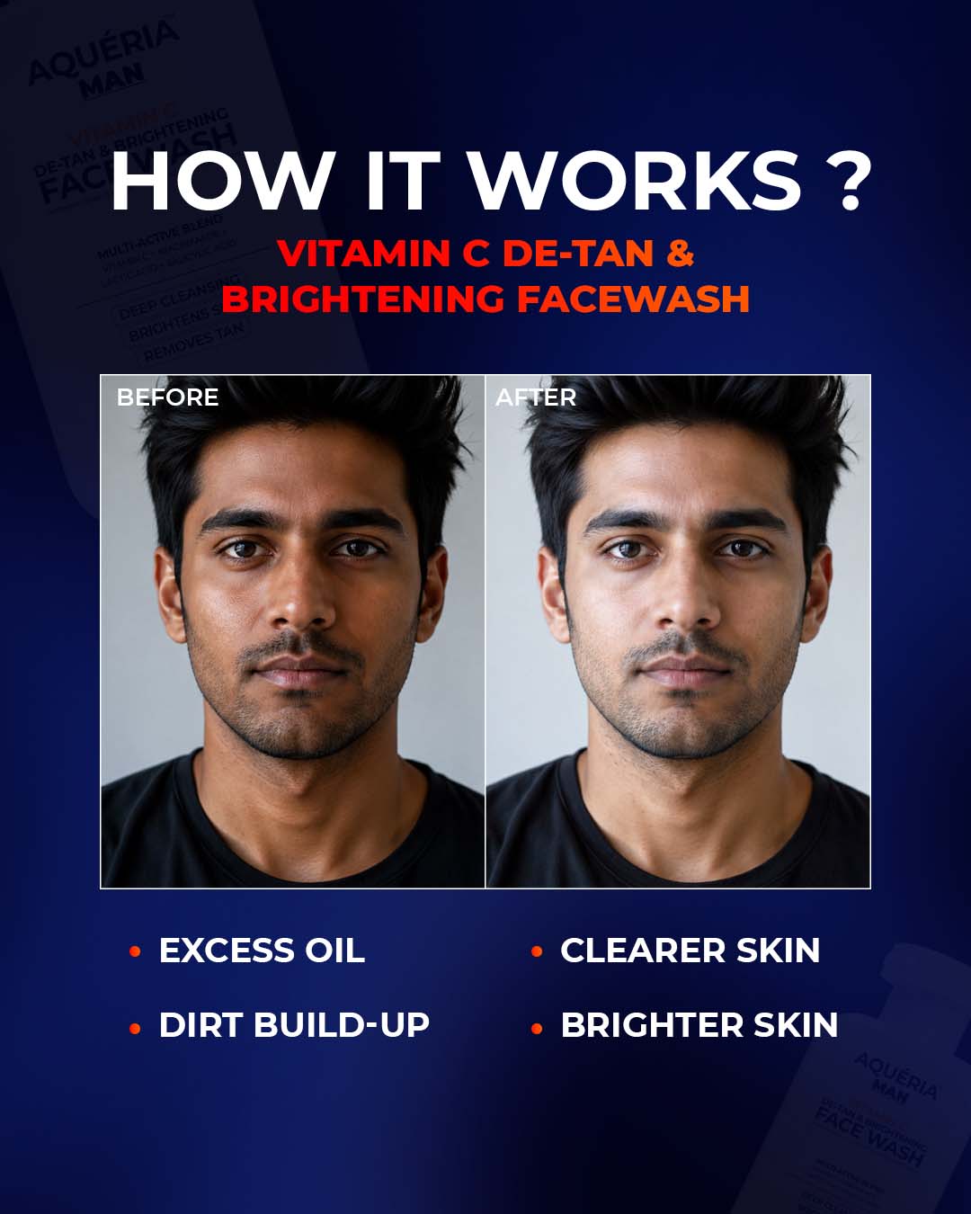 De-Tan Brightening 200ML Body Wash + De-Tan Vitamin C 200ML Face Wash (Total 400ML Combo)