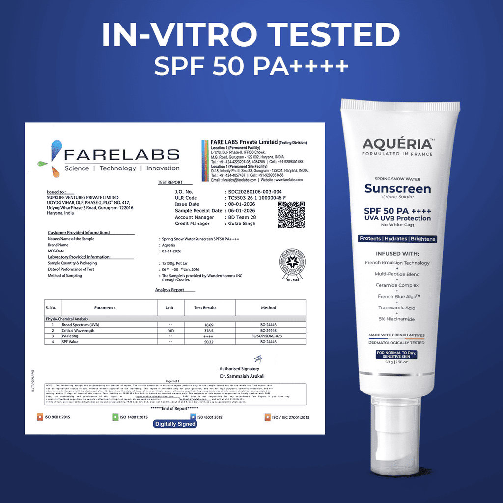 Brightening French Sunscreen SPF 50 PA++++ In Vivo Tested