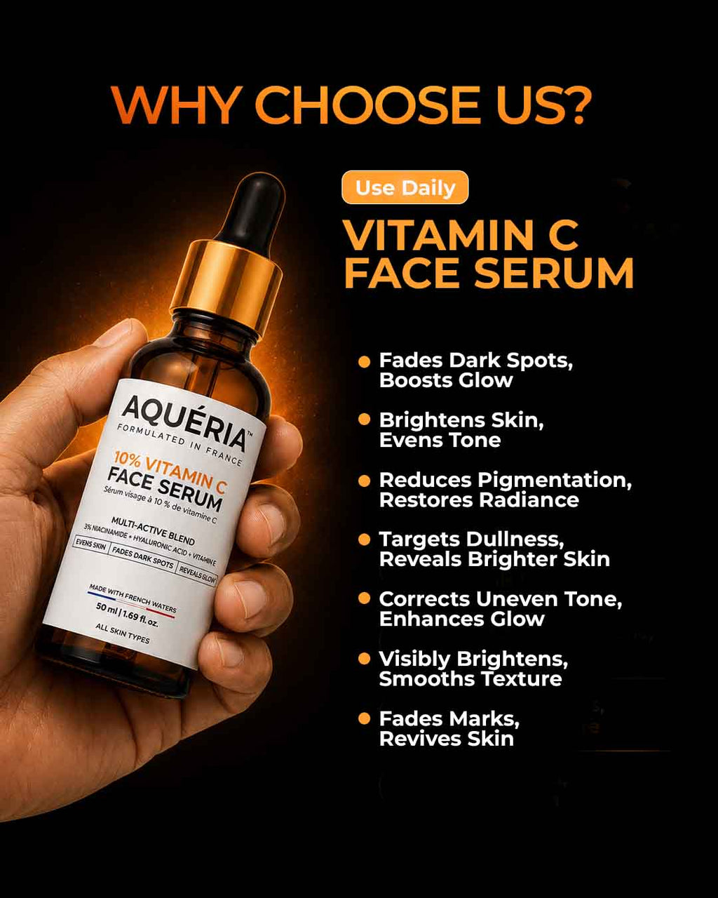 De-Tan Brightening Vitamin C Face Serum (50ML)