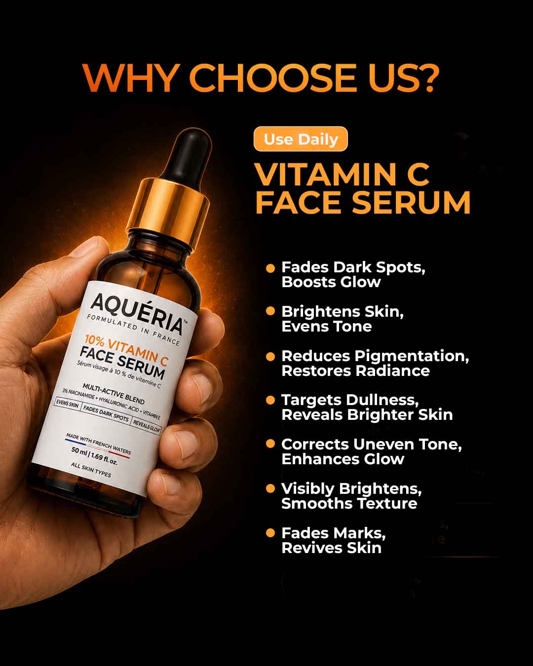De-Tan Brightening Vitamin C Face Serum (50ML)
