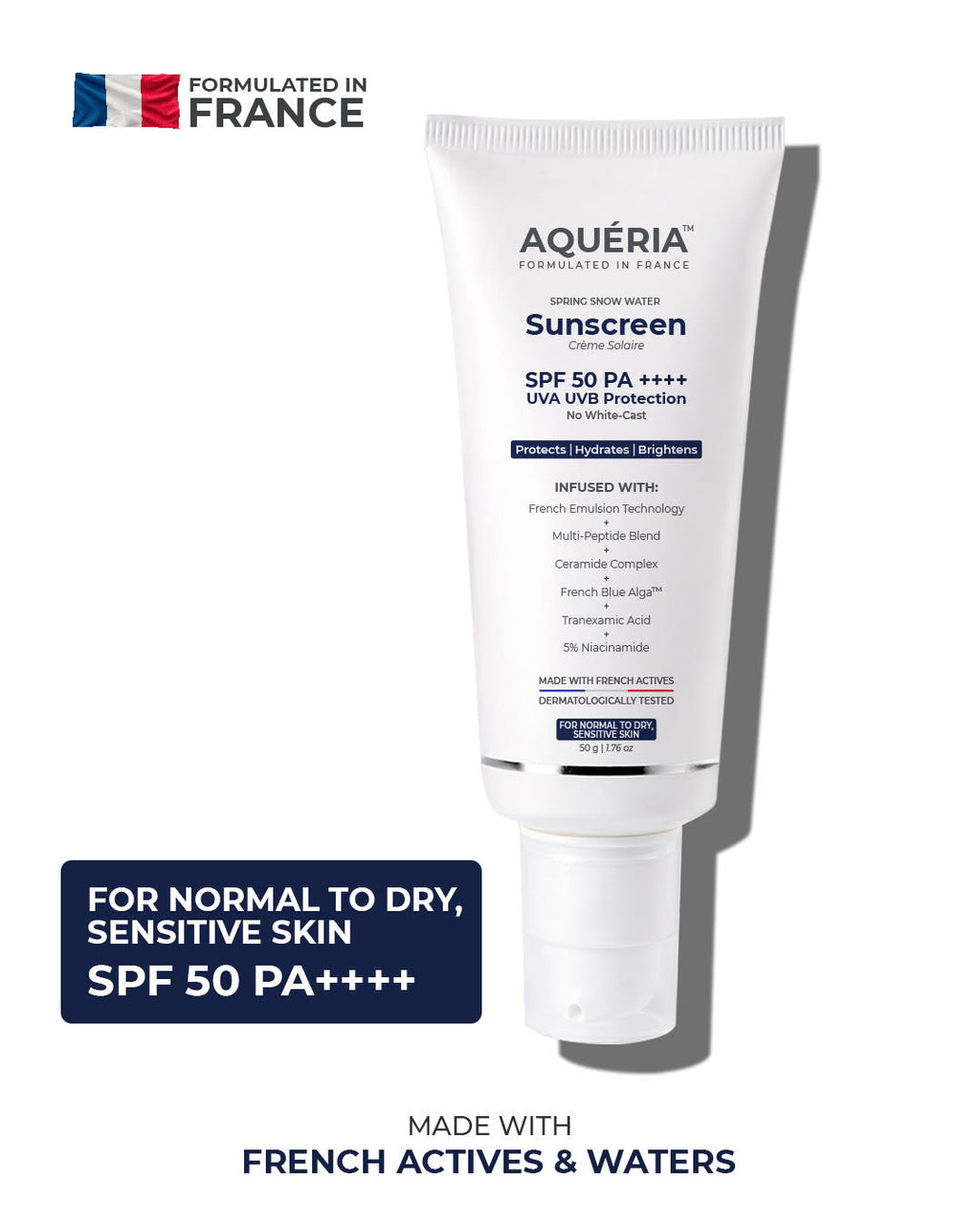 Brightening French Sunscreen SPF 50 PA++++ In Vivo Tested