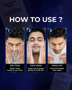 De-Tan Soap for Men (Pack of 3) + De- Tan Face Wash (200ml) + Underarm Roll on