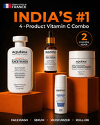 Bestselling Vitamin C Combo - 10% Serum + Moisturizer + Face wash + FREE Roll on